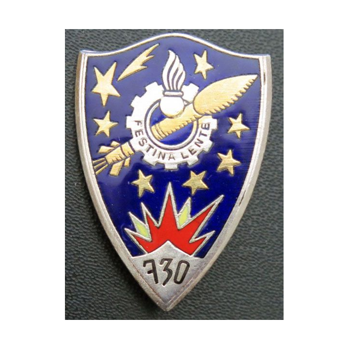 730° compagnie de munitions Drago G. 1864 émail roue dentée grenade