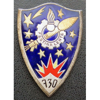 730° compagnie de munitions Drago G. 1864 émail roue dentée grenade