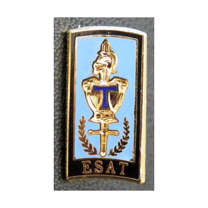 ESAT : pin's de l'école supérieure et d'application des transmissions fabrication JMM