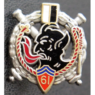 61° RA : pin's du 61° régiment d'Artillerie fabrication Drago