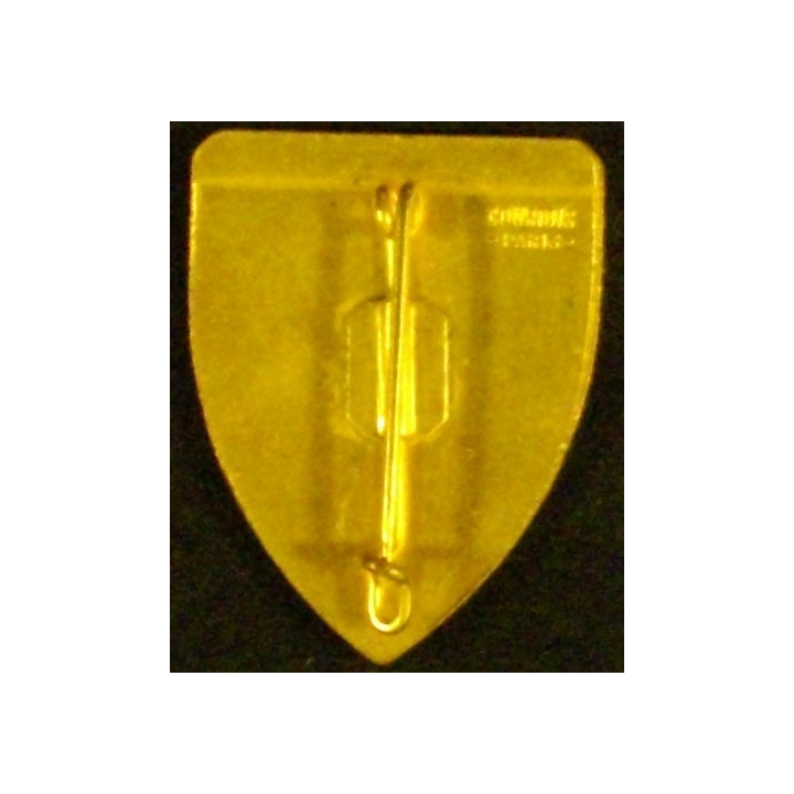  Insigne métallique du croiseur Jeanne d'Arc de fabrication Courtois