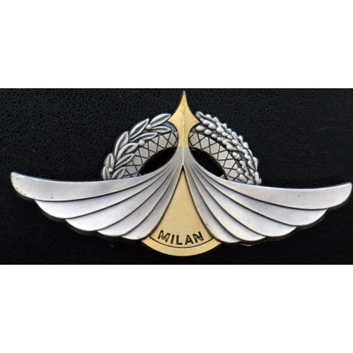 INFANTERIE : insigne métallique de brevet de tireur milan de fabrication Delsart G 86