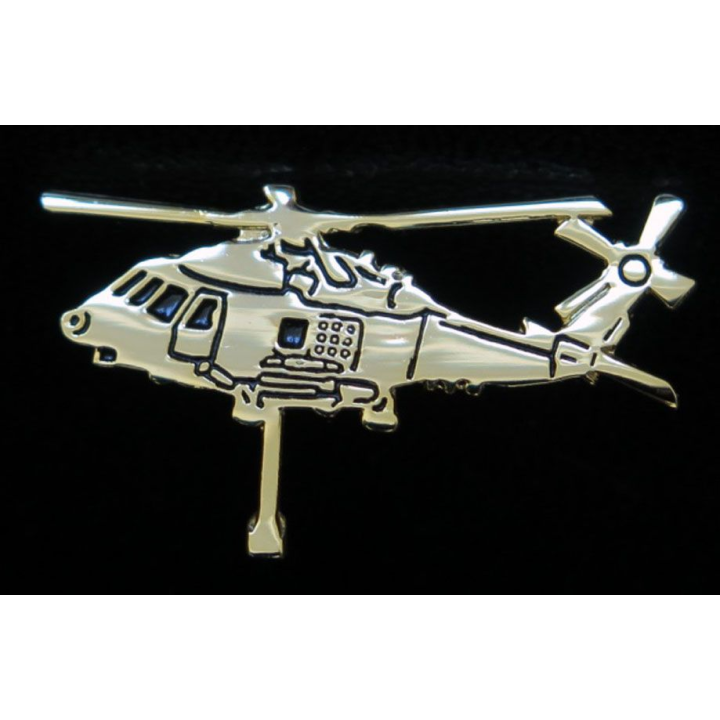 Pin's militaire : pin's représentant un hélicoptère bombardier d'eau