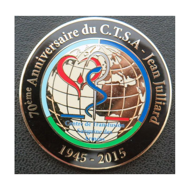 CTSA Médaille 70° anniversaire Jean Juilliard 1945 - 2015 transfusion