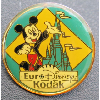 PIN'S : Eurodysney Kodak de diamètre 2,5 cm 1992