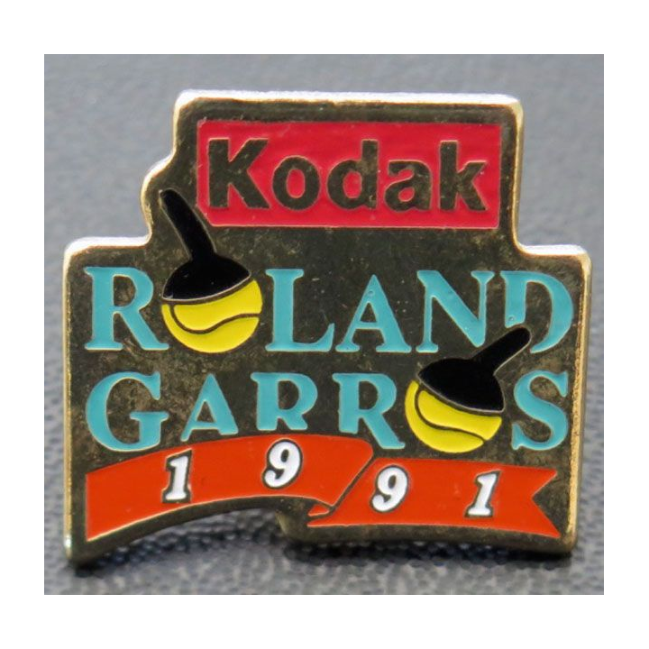 PIN'S : Kodak Roland Garros 1991 de hauteur 2,3 cm
