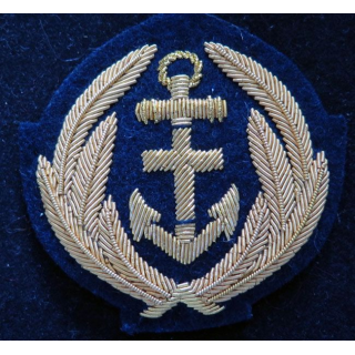 MARINE : insigne d'aumonier catholique de casquette de la marine 