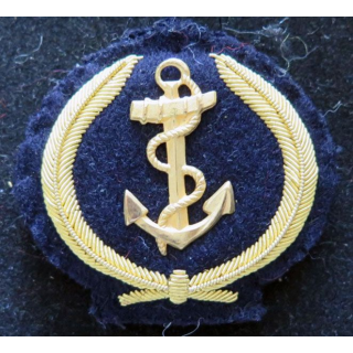 insigne de casquette de la marine (officier marinier) en cannetille