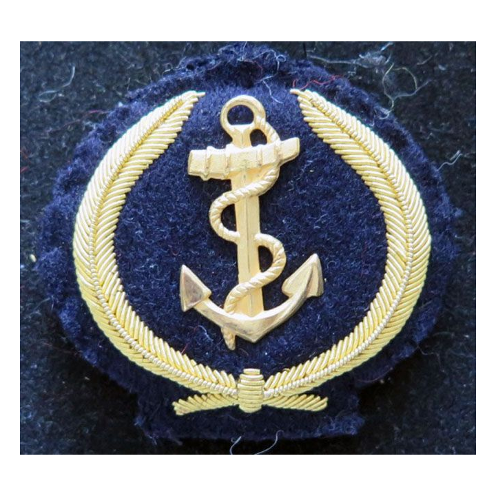 insigne de casquette de la marine (officier marinier) en cannetille