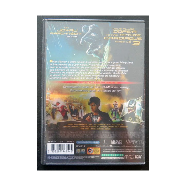 DVD SPIDERMAN 3