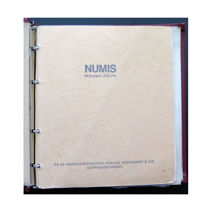 Classeur rouge NUMIS pour pièces 