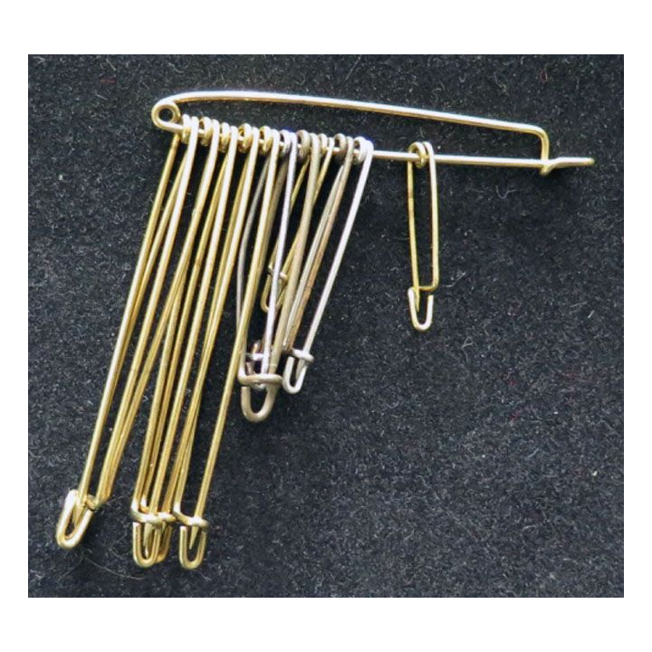 MILITARIA : lot de 13 épingles en laiton de dimensions variées