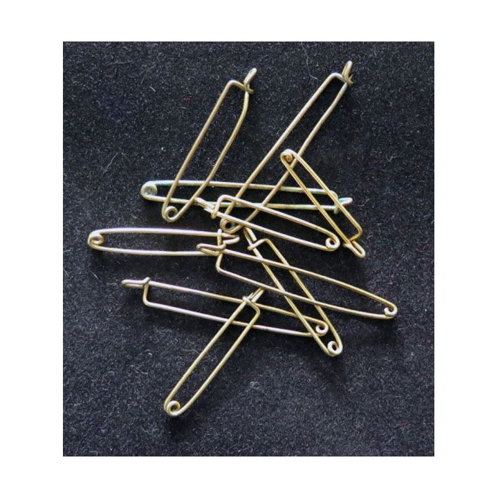 MILITARIA : lot de 13 épingles en laiton de dimensions variées