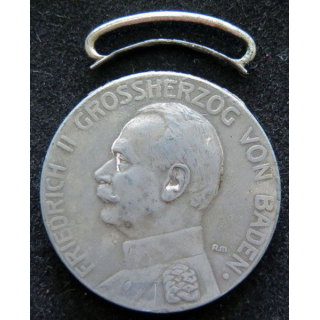 médaille d'argent de friedrich II Grossherzog von Baden fur Verdienst