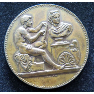 Médaille de la ville de Paris attribuée 1890 enseignement du dessin
