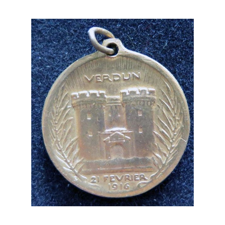 médaille de Verdun 21 février 1916 type Vernier en bronze sans ruban