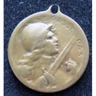 médaille de Verdun 21 février 1916 type Vernier en bronze sans ruban
