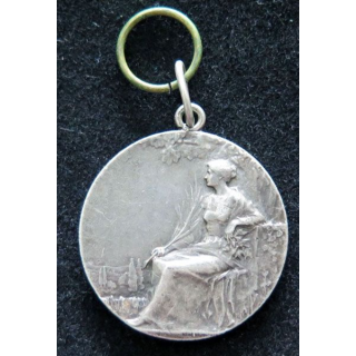 Médaille offerte par le Journal en bronze argenté sans ruban