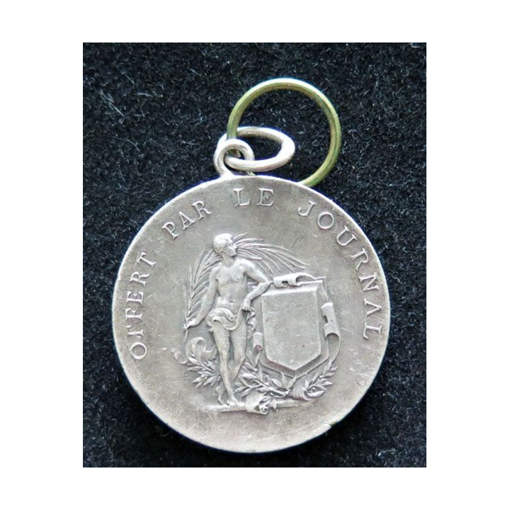 Médaille offerte par le Journal en bronze argenté sans ruban