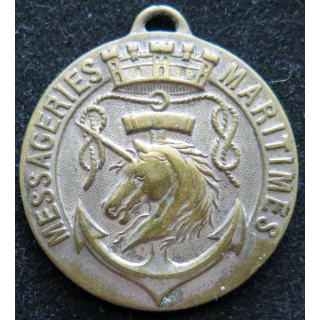 FRANCE : Médaille de la Compagnie des messageries maritimes sans ruban