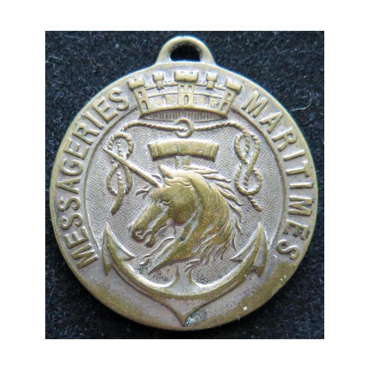 FRANCE : Médaille de la Compagnie des messageries maritimes sans ruban