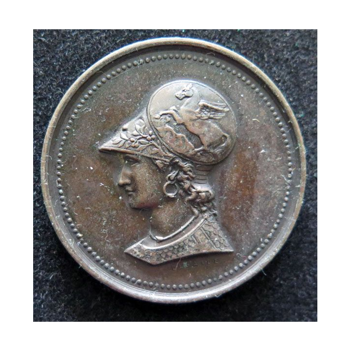 médaille de bronze de l'école nationale de dessin jeunes filles 1876