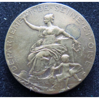 FRANCE : médaille de bronze du Conseil général de Seine et Oise
