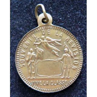 FRANCE : médaille souvenir de la Révision Vive la Classe diamètre 2,4 cm