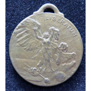 FRANCE : médaille Libératum 1918 diamètre 2,9 cm