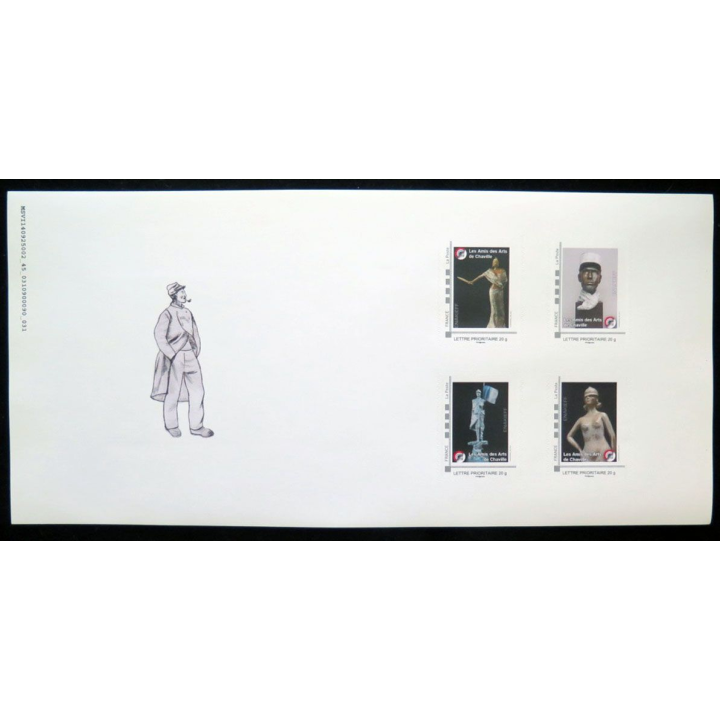 4 timbres  Enakrieff Peintre officiel armée de terre 1914 2014