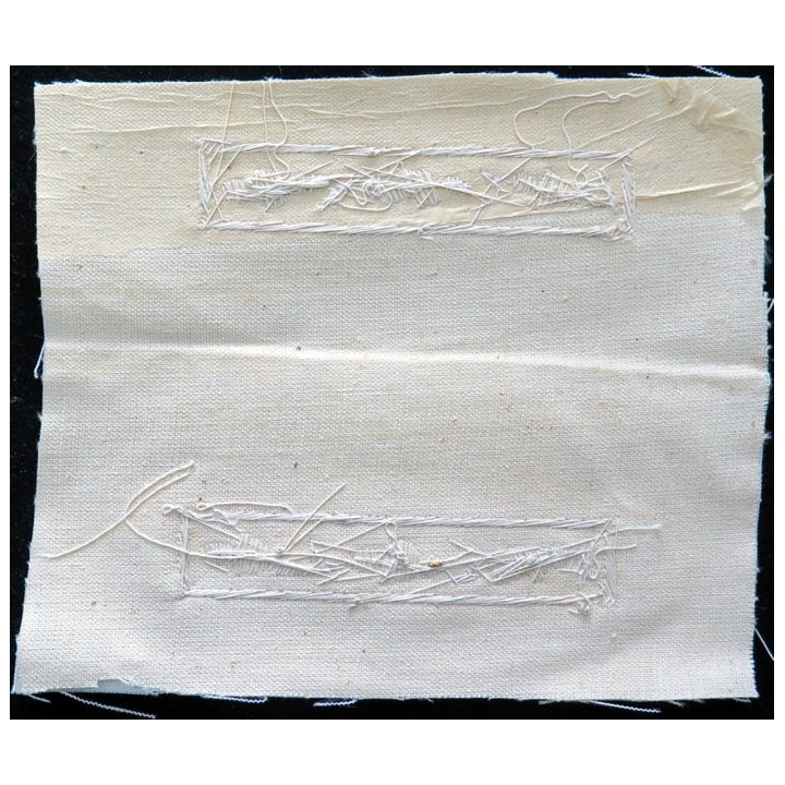 pattes d'épaules de général brodé en cannetille pour tenue blanc