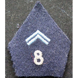 soutache de col du 8° régiment de transmissions en cannetille