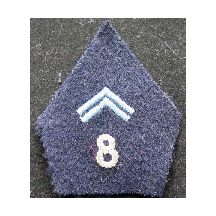 soutache de col du 8° régiment de transmissions en cannetille