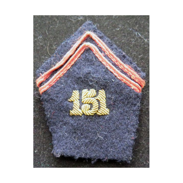 soutache de col du 151° régiment d'infanterie en cannetille