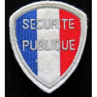 Insigne tissu de la sécurité publique sur scratch Police