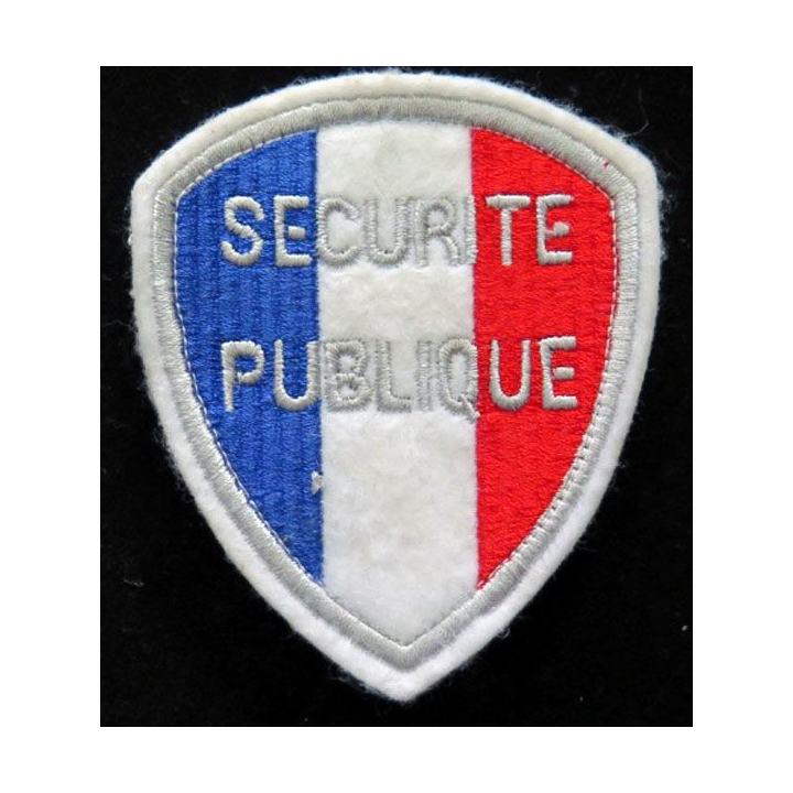 Insigne tissu de la sécurité publique sur scratch Police