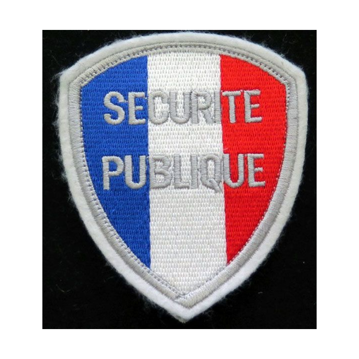 Insigne tissu de la sécurité publique sur scratch Police