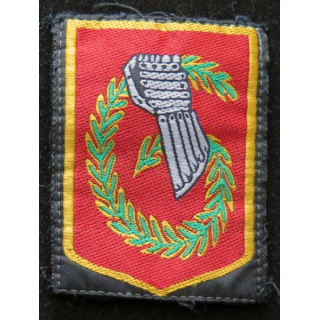6° BLB : insigne tissu de la 6° Brigade légère blindée 5,5 x 7,2 cm