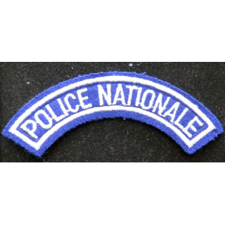 bande d'épaule de la police nationale 12 cm de largeur sur scratch