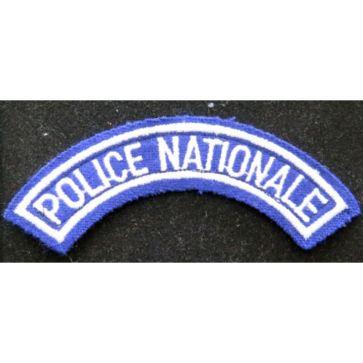 bande d'épaule de la police nationale 12 cm de largeur sur scratch