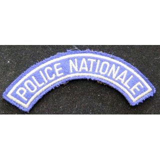 bande d'épaule de la police nationale 12 cm de largeur sur scratch