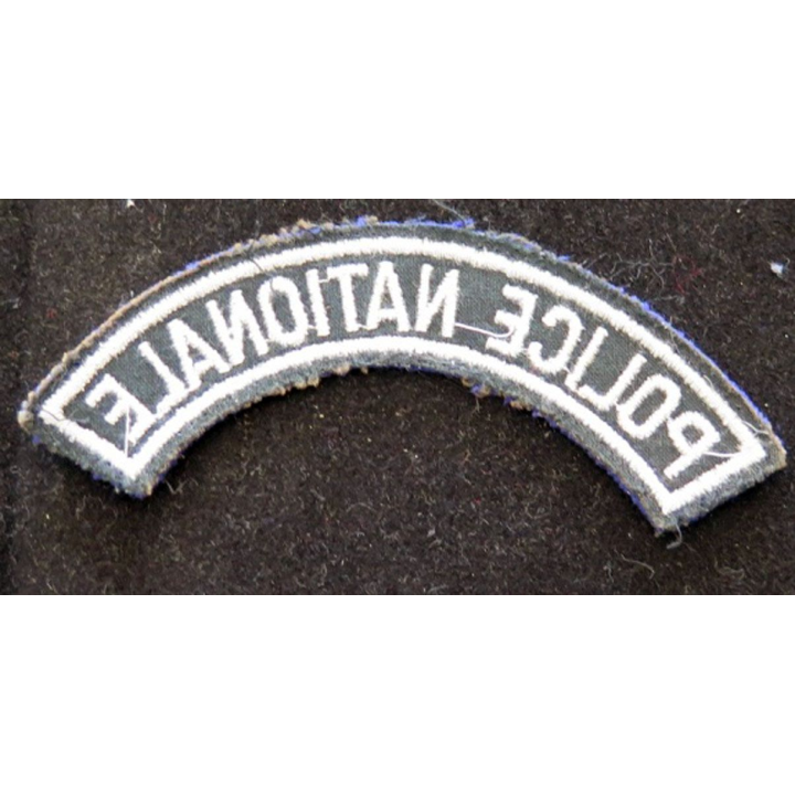 bande d'épaule de la police nationale 12 cm de largeur sur scratch