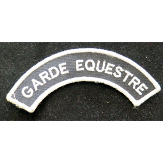 bande d'épaule de Garde Equestre de largeur 12 cm sur scratch
