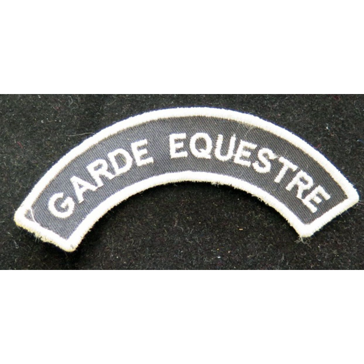 bande d'épaule de Garde Equestre de largeur 12 cm sur scratch