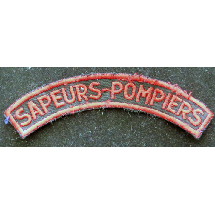 bande d'épaule de sapeur pompier de 12 cm de largeur