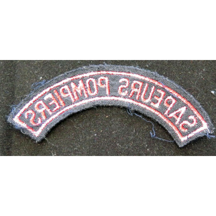 bande d'épaule de sapeur pompier de 11 cm de largeur