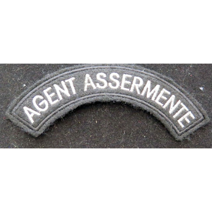 bande d'épaule d'agent assermenté de 12 cm de largeur