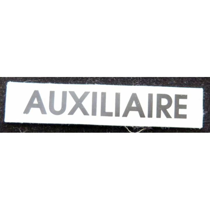 bande patronimique "Auxiliaire" de 10 cm de largeur