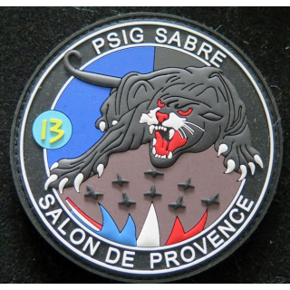 Insigne tissu caoutchouté PSIG SABRE gendarmerie de Salon de Provence