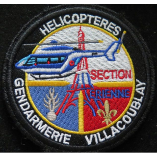 patch écusson tissu d'escadron d'hélicoptères gendarmerie Villacoublay